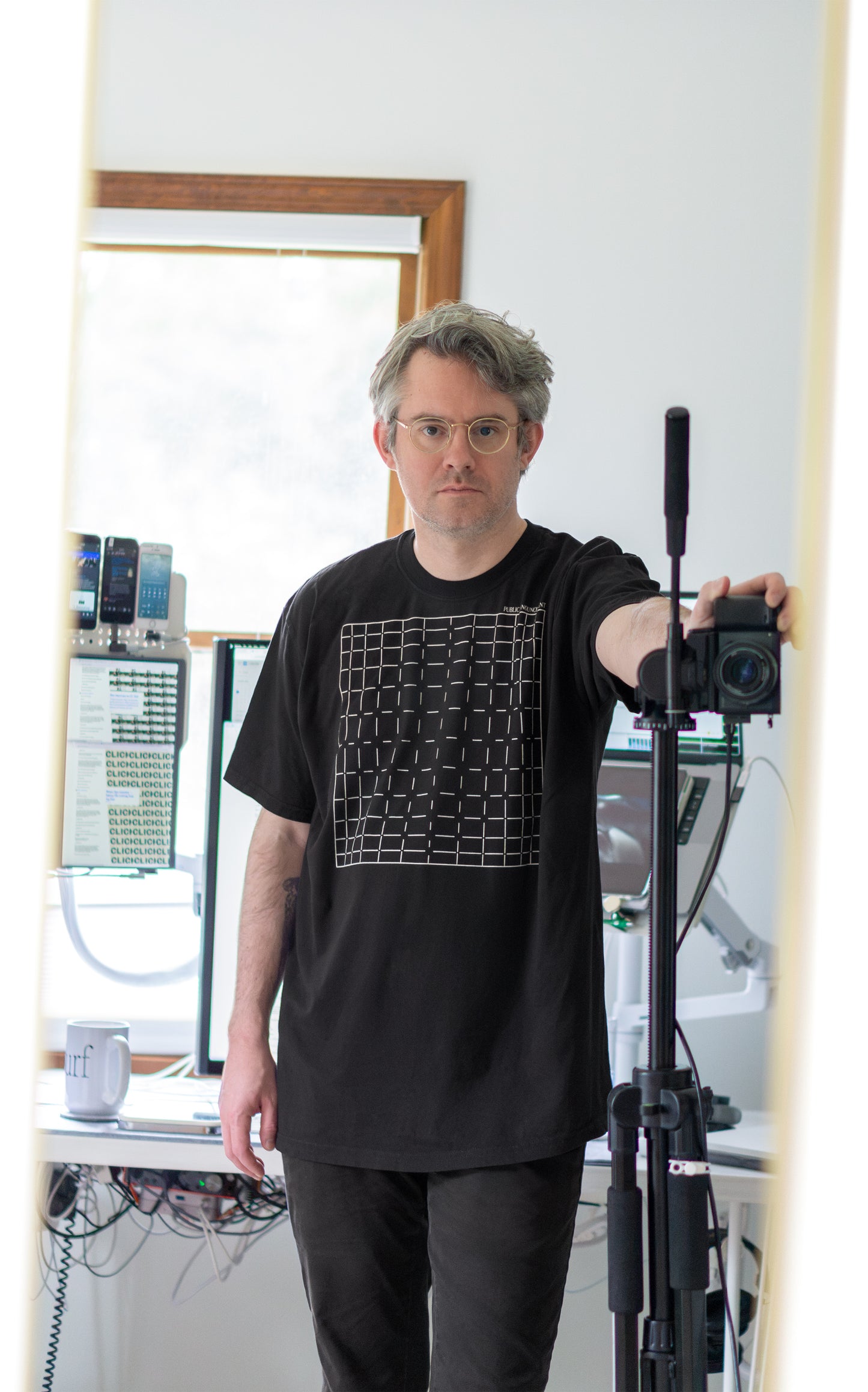 PA Abstract Square Grid Tee