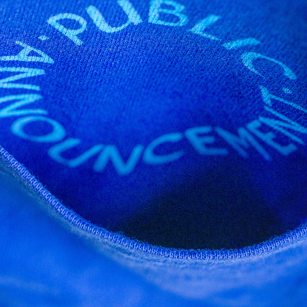 Public Announcement “Public/Private” Blue-on-blue Pocket LS
