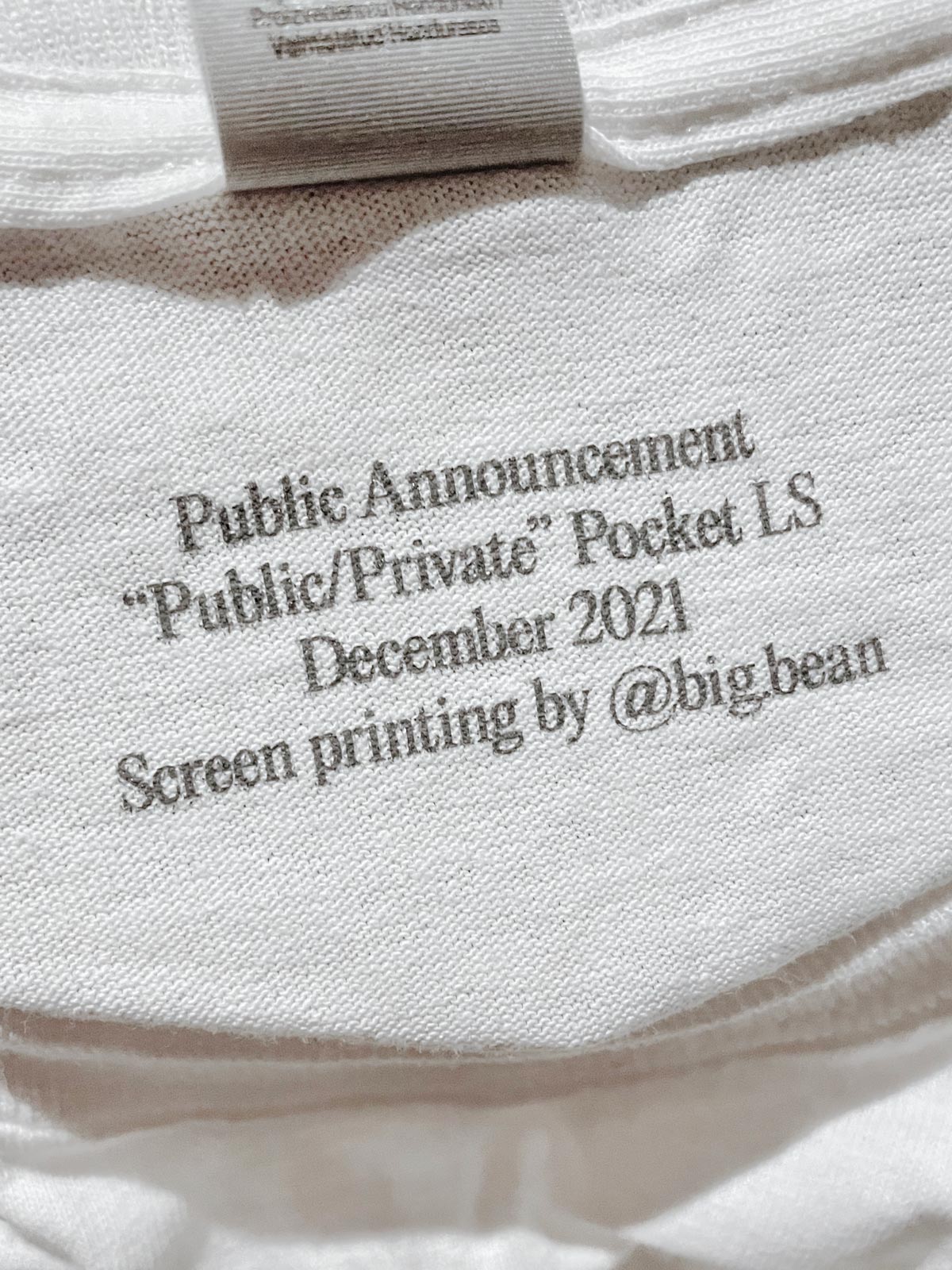 Public Announcement “Public/Private” Pocket LS